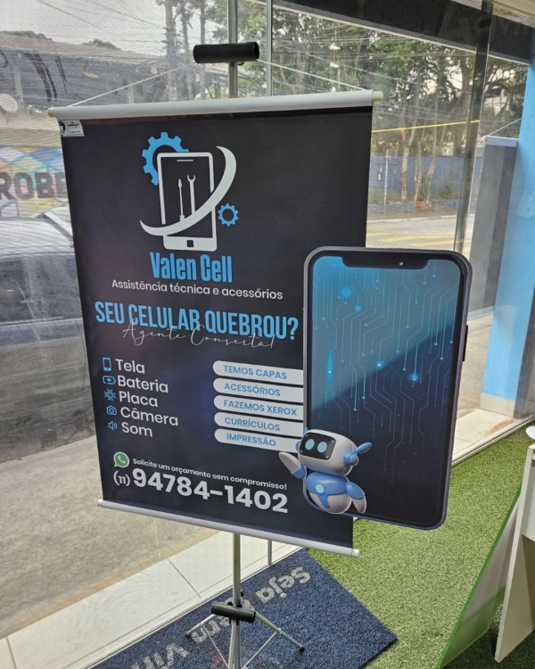 Banner 3D Personalizado em Lona 440g com Bastão e Cordinha | Escolha o tamanho - Image 4