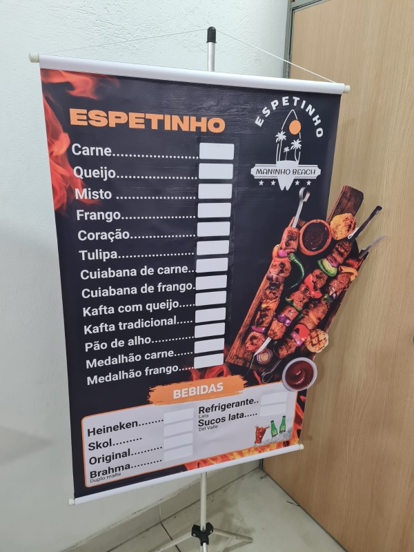 Banner 3D Personalizado em Lona 440g com Bastão e Cordinha | Escolha o tamanho - Image 5